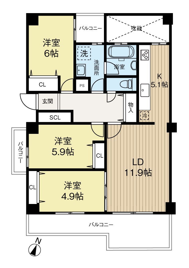 日商岩井芦屋ガーデンヒルズH棟