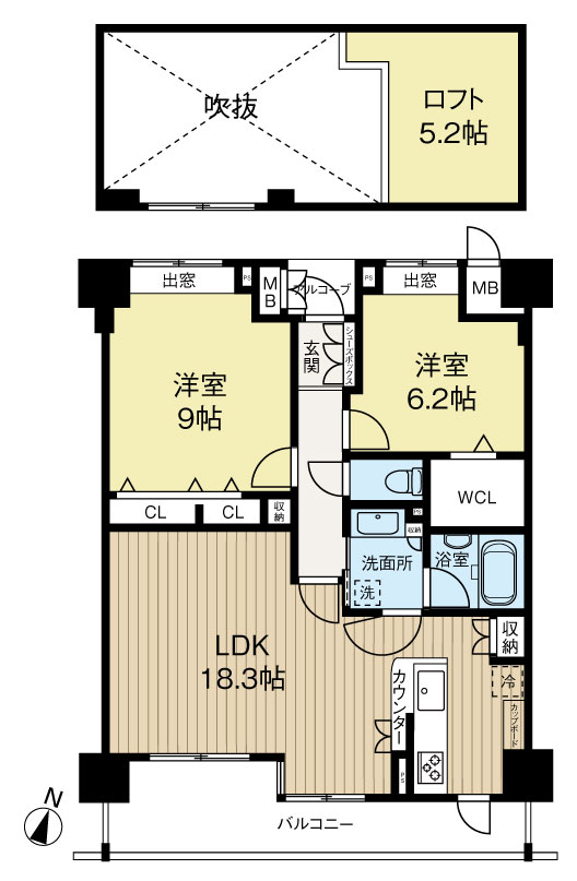 エヌヴィ神戸上筒井通